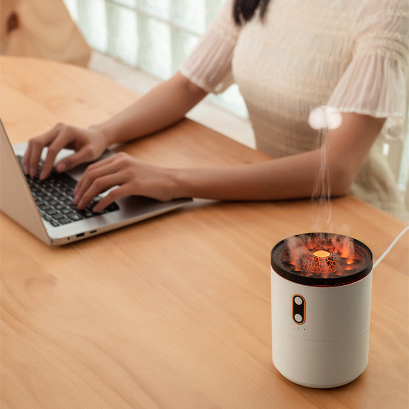 Humidificateur Flamme LED | Diffuseur d'Arômes Ambiance Chaleureuse