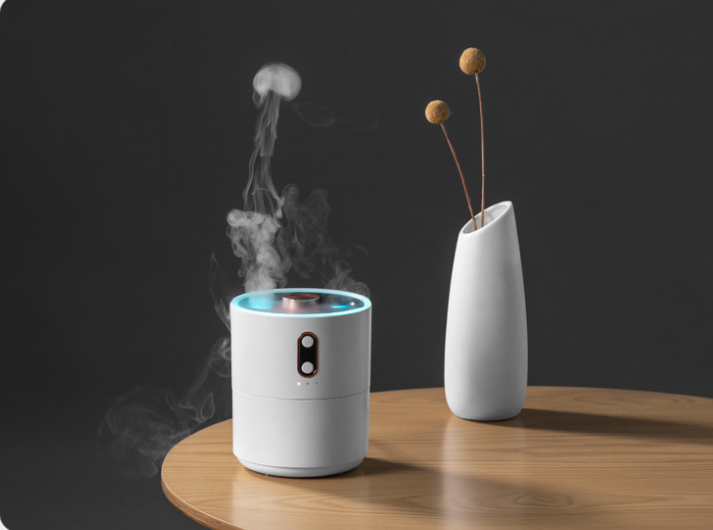 Humidificateur Flamme LED | Diffuseur d'Arômes Ambiance Chaleureuse