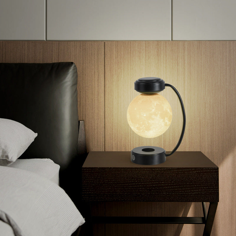Lampe Lune 3D Lévitation Magnétique | Décoration LED Flottante