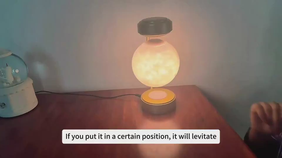 Lampe Lune 3D Lévitation Magnétique | Décoration LED Flottante
